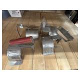 Vintage metal lantern reflectors and heat shields