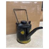 Vintage railroad pump oiler can.