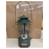 Vintage green dual-mantle Coleman lantern Model