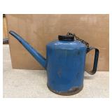 Vintage metal railroad oiler can, historically
