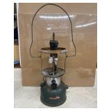 Vintage green double-mantle Coleman lantern,