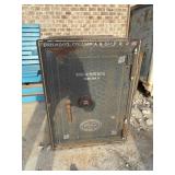 Antique cast iron safe made by the