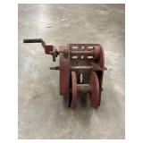 vintage hand-crank lever