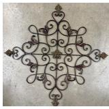 Ornate Metal Wall Hanging Piece Decor