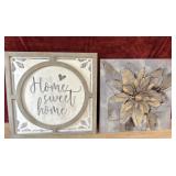 2 pc. Hobby Lobby rustic farmhouse wall sign