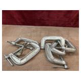 6 pc. Adjustable steel C-clamps.