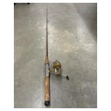 vintage Jos. Nagel fishing rod and gold-toned