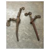 2 pc. heavy-duty lever-type chain binders.