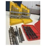 32 pc. Dewalt and twist drill bits and more.