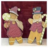 2 pc. Gingerbread door greeters.