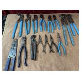 15pc. Vintage Channellock  Beldon, and Craftsman