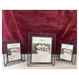 3 pc. wire-scroll Fetco Home Decor Picture frames.