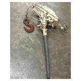 Lug-All cable ratchet lever hoist