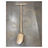 Vintage manual earth auger, widely known as an