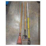 Floor Scraper, Square-Point Shovel, Trenching