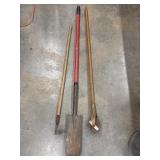 Manual Rotary Lawn Edger, Square-Point Shovel,