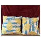2 Pineapple Summer Fun Indoor/Outdoor Throw