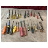 24 pc.Flathead screwdrivers, nut drivers, U-Notch