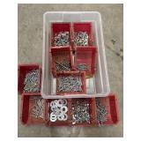 Large assortment of metal hardware, including