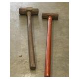 2 pc. heavy-duty T-handle mallet
