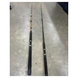 2 pc. vintage Penn Power Stick saltwater fishing