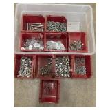 Various fasteners and hardware components,