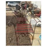 2 Barstools with a reddish-brown, weathered