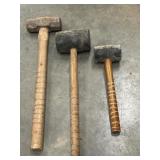 3pc. Square-nose Hammer  And  Mallets