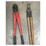 2pc. Vintage tree Loppers and heavy-duty cutters