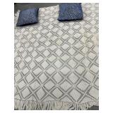 3 Pc. Hand-crocheted Coverlet And Pillows