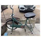 Vintage turquoise Vitamaster stationary exercise