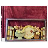 Vintage 3D framed wall decor