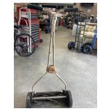 Stars Antique push reel lawn mower. Broke on