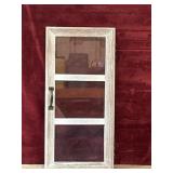 Rustic white-washed wooden small window frame