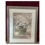 Cheri Blum framed botanical art print.