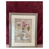 Cheri Blum framed botanical art print.
