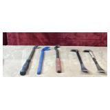 5 pc. flat pry bar and nail puller