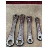 4 pc. Craftsman USA Ratcheting Box End Wrenches