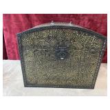 Vintage dome-top wooden storage chest