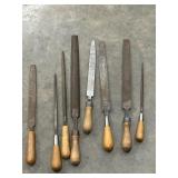 8pc. Vintage Metal Files And Wood Rasps
