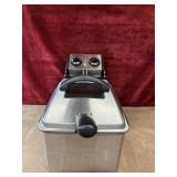 Stainless steel Waring Pro deep fryer.
