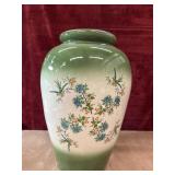 Green and White Porcelain vase