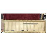 Rectangle ornate gold-leaf wall mirror