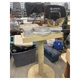 a Hitachi sliding compound miter saw.