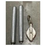 3pc. Gravity Conveyor Replacement Rollers, And