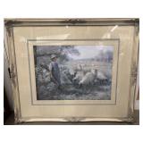 Framed vintage print of "The Shepherd