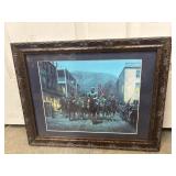 Framed historical art print titled "Stonewall