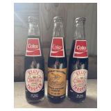 3 Vintage 10-ounce commemorative Coca-Cola glass