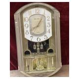 Gustav Becker quartz Gold tone musical wall