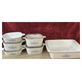 6 pc. CorningWare Blue Cornflower square